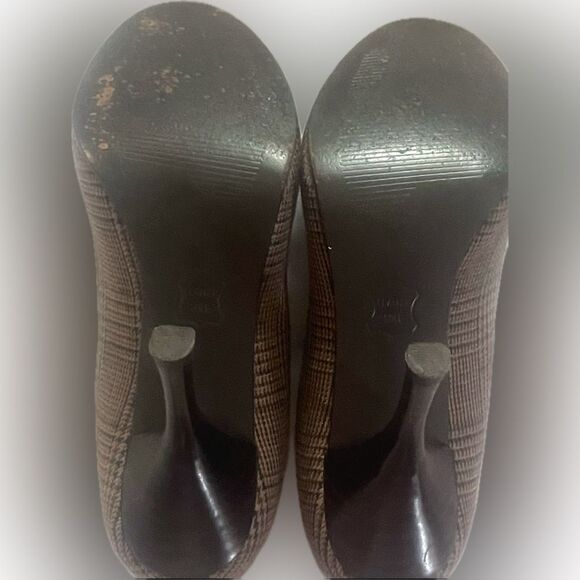 Diba classic peep-toe plaid heels with bow-detail! - Picture 15 of 15